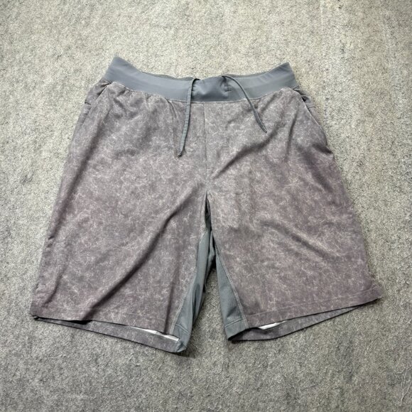 Lululemon T.H.E. Shorts Men L Gray 10" Linerless Stretch Training Performance - Picture 1 of 15
